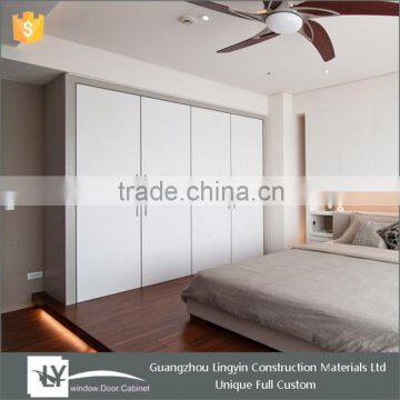 2015 indian bedroom laminate white color wardrobe designs multifunctional storage wardrobe with melamine finish