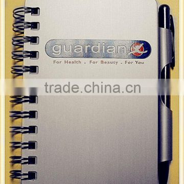 office metal cover spiral notebook for promotion and business gift