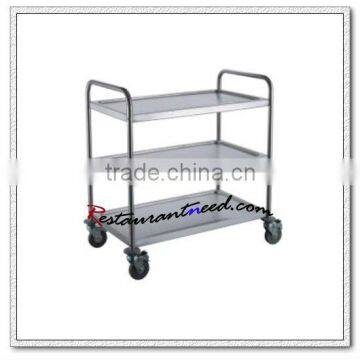 S086 Assembling 3 Layers Stainless Steel Service Trolley