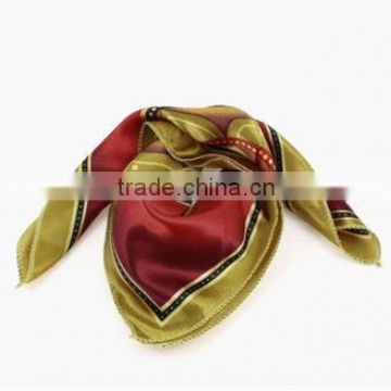 Colorful Flower Retro Style Polyester Neck Scarf Kerchief