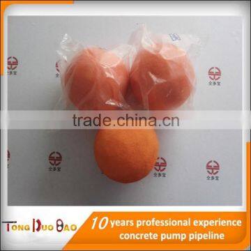 concrete pump pipe and rubber hose cleaning tools / DN125 5"concrete pump pipe rubber cleaning ball