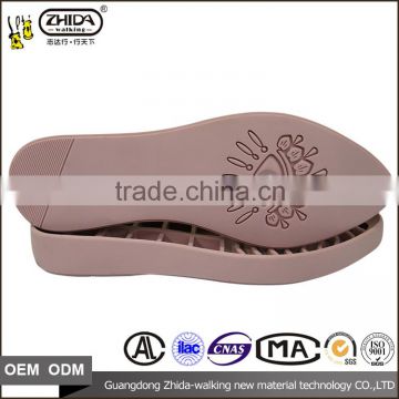 superior sole for shoe making / shoe soles for sale / optional size 35-39 moulded flat female soles for shoes