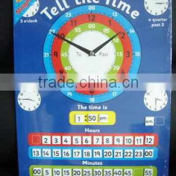 educational toy tell the time magnetic toys