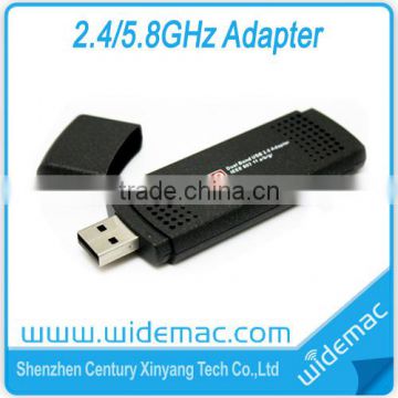 802.11 a/b/g/n dual band USB wireless adapter with WPS button for IP TV