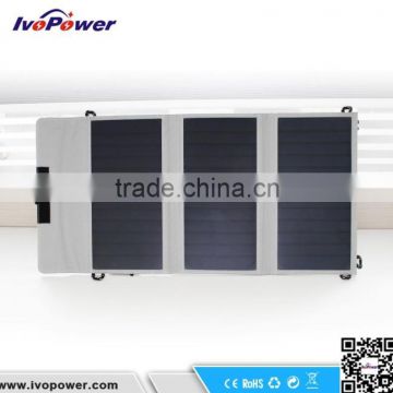 monocrystalline solar panel power bank, foldable solar battery charger