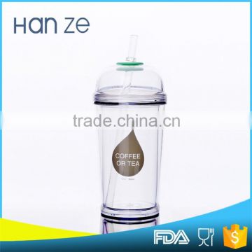 Top sale high coffee clear plastic water disposable drinking bottles