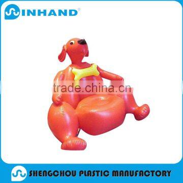 Inflatable pvc baby air chair/ inflatable red beach chair/ inflatable lounge dogs chair