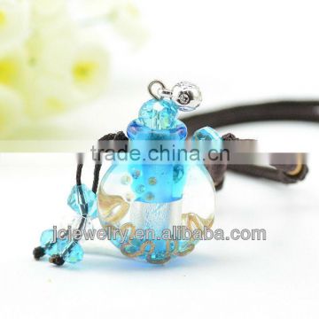 Mineral Aromatherapy Bottle glass perfume bottle for good luck spell pendant necklace