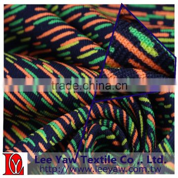 polyester spandex jersey fabric with discharge print