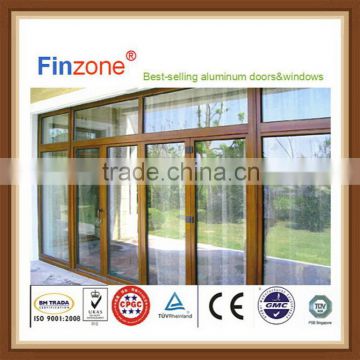 Super quality cheap commercial aluminum thermal break and glass door