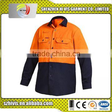 Warning Reflective Brand Famous Plain Non-sex Hi Vis Light Black Shirts