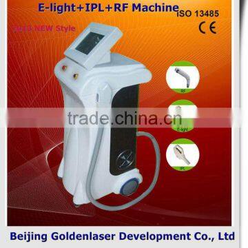 Skin Lifting 2013 New Design Multi-Functional Beauty Equipment Painless Salon E-light+IPL+RF Machine Ipl Hr And Sr Two Handpieces Permanent