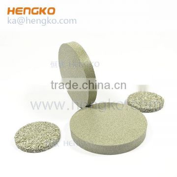 Perforated sintered 316L stainless steel filter disc