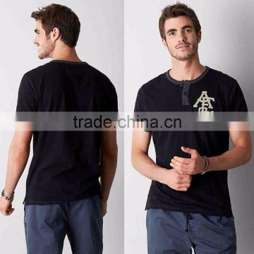 Modal and Cotton Blank T-shirts Short Sleeve Graphic Henley Wholesale Polo T-shirts with Logo T-shirts Japanese Cotton