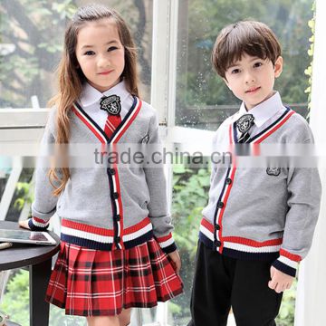 Manufacturer Custom Made Knit School Wear Primary School Uniforms Sweater