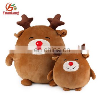 factory wholesale plush egg-shaped soft deer toy for christmas day