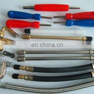 Flexible rubber valve extensions