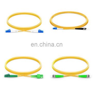 custom FC SC LC ST connector APC UPC polish fiber optic patch cord jumper cable