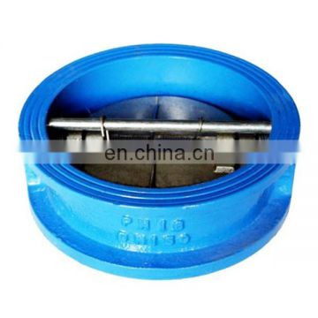 High Quality PN10 ST Spring Ductile iron Body Wafer Butterfly Check Valve