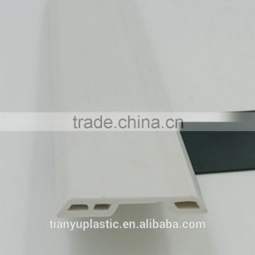 high quality white hard pvc plastic strips with hole