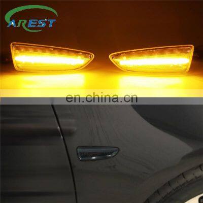 1 Pair Dynamic LED Side Marker Lights for Opel for Vauxhall Astra J K Flowing Turn Signal Light Side Repeater Lamp Panel Lamp