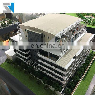 3d house model with miniature people , scale model maker