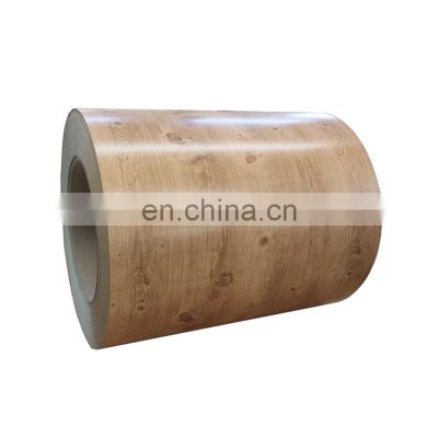 low price secc dx51d dx52d dx53d Printed 3d PPGI wood grain color coating steel coil
