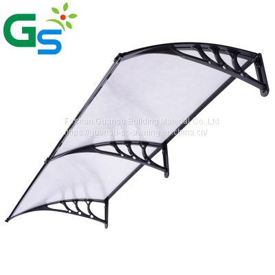 Strong Plastic Bracket UV-protective Polycarbonate Hollow Sheet Window Awning in Factory Price