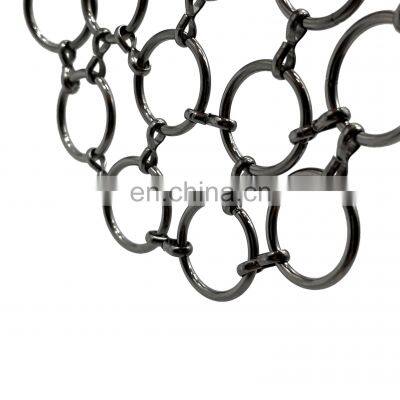 Decorative screen metal carbon steel ring mesh curtains