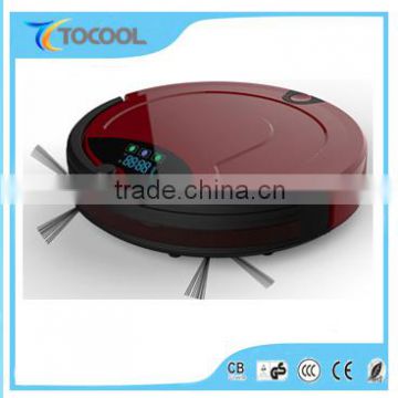 Double side brushes 2016 battery-operated robot vacuum cleaner for floor