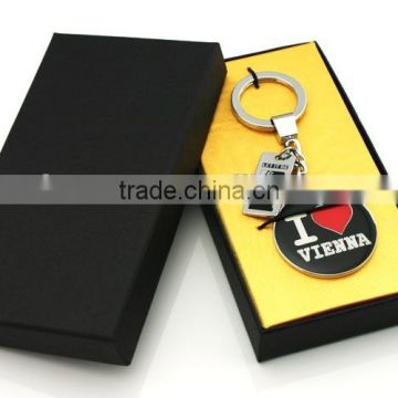 "Love Vienna" Pair Keychain Alloy Keyring Lovers Gift Cheap gift zinc alloy love keychain