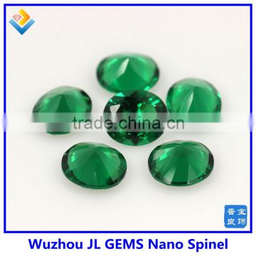 wholesale High Quality heat resistant oval green Emerald Nano Spinel