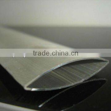 6061 6063 T6 T5 flat oval aluminium tube for stair edge protection aluminium price per kg in shanghai
