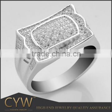 CYW French gentleman demeanor 925 silver men's ring jewelry man ring in silver
