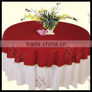 100% polyester jacquard wedding table cloth for hotel use