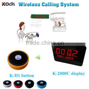Wireless Customer Service Pager System Durable Restaurant Pager 433.92MHZ With Wholesales Price CE Passed