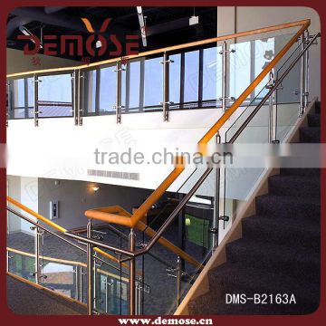 Interior Railing for Steps with Wood Handrail