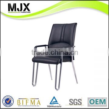 new good price black leather office visitor chair
