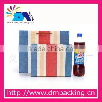 simple design stripe promotion paper bag different size