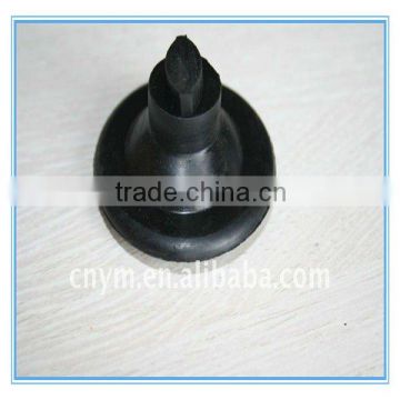 customized molded black Dow Corning silicone rubber stopper