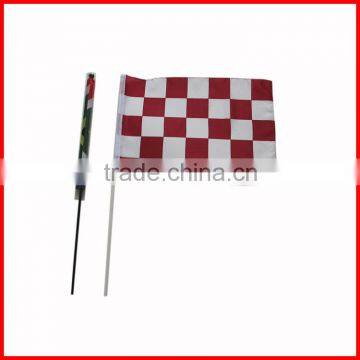 5*8 inches red white flag,roll up flag,silk screen flag