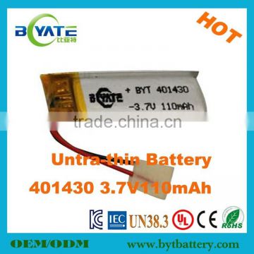 Wholesale 3.7V110mah Lipo Toy Battery with PCB protection
