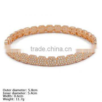 [ CZQ-0025 ] Latest Design 925 Sterling Silver Bangle with CZ Stones
