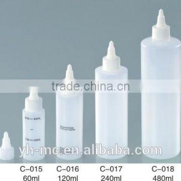 60ml 120ml 240ml 480ml HDPE chemical bottle
