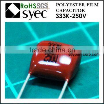 33000pF 250VDC PEN 333KF 250VDC Polyester Film Capacitor