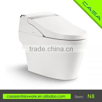 N8 2016 European antibacterial heated seat 4 levels intelligent one piece toilet