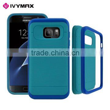 Brushed combo hybrid cover case for Samsung s7 cell phone cases