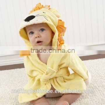 Selling soft and small animals baby clothes bathrobe