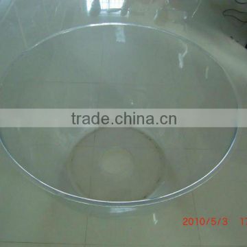 round shaped special design thick vacuum forming clear plastic part