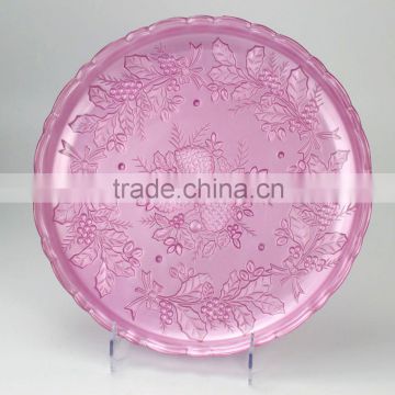plastic pink plate